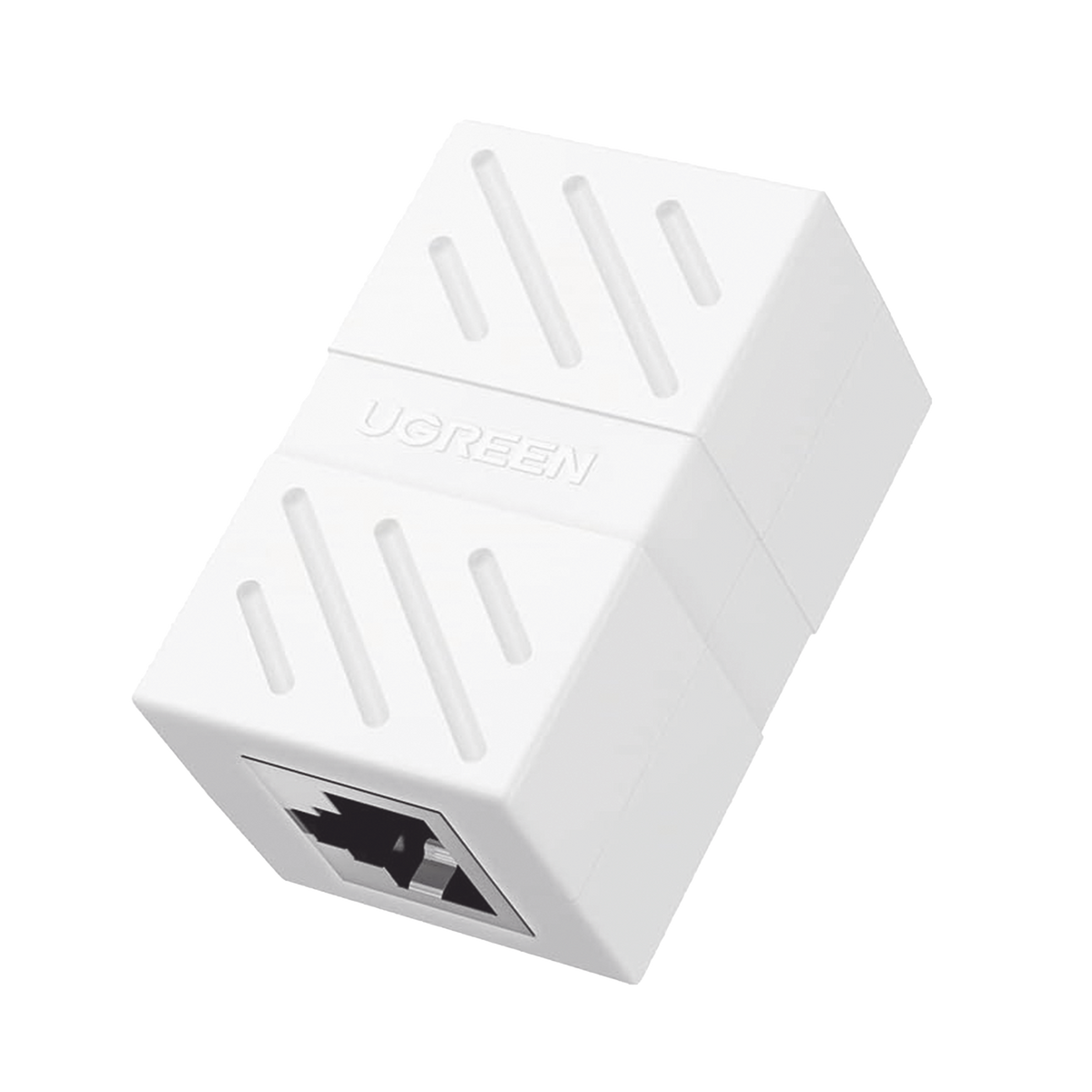 Acoplador (Extensor de Cable Ethernet RJ45 a RJ45) | 1000Mbps | Compatibilidad con Cat7 Cat6A Cat6 Cat5e | Compatible con POE | Ignífugo | ABS | Color Blanco