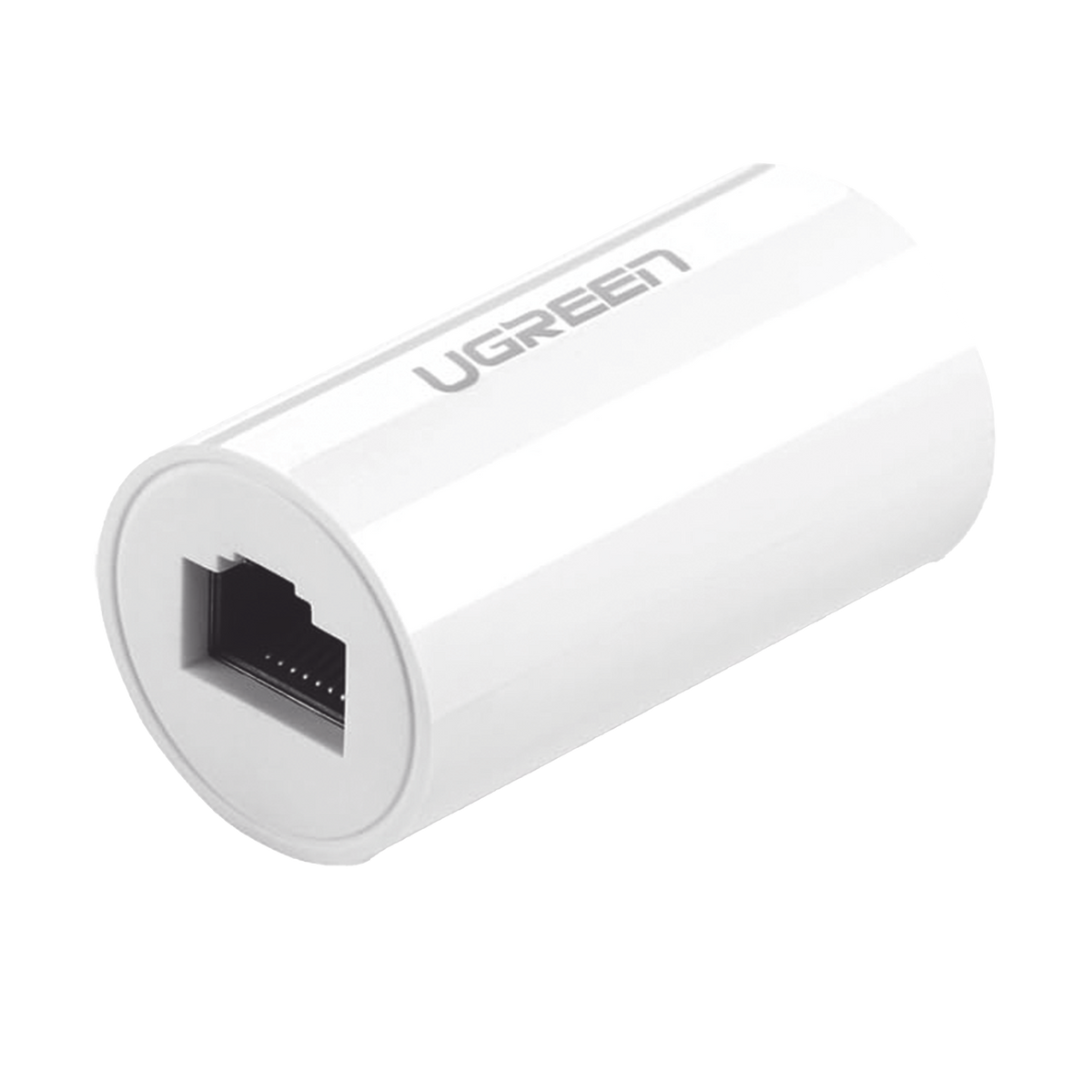 Acoplador y Protector (Extensor de Cable Ethernet RJ45) | 1000Mbps | Compatibilidad con Cat7/Cat6/Cat5e | Compatible con POE | Ign�fugo | ABS | Color Blanco