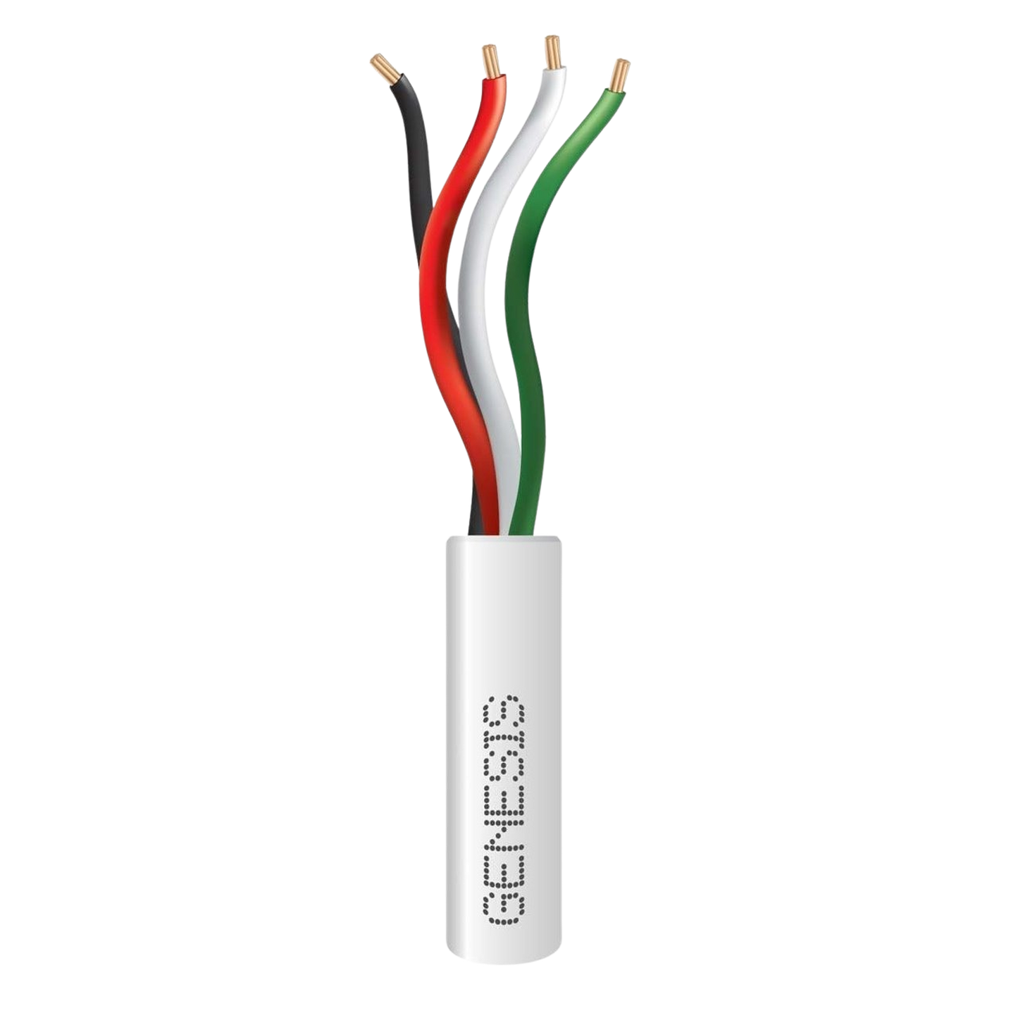 Bobina de 305 Metros (1000 Pies) / Cable de Cobre / 4 x 22 AWG / Riser / Color Blanco / Para Aplicaciones de Alarmas de Intrusi�n y Automatizaci�n