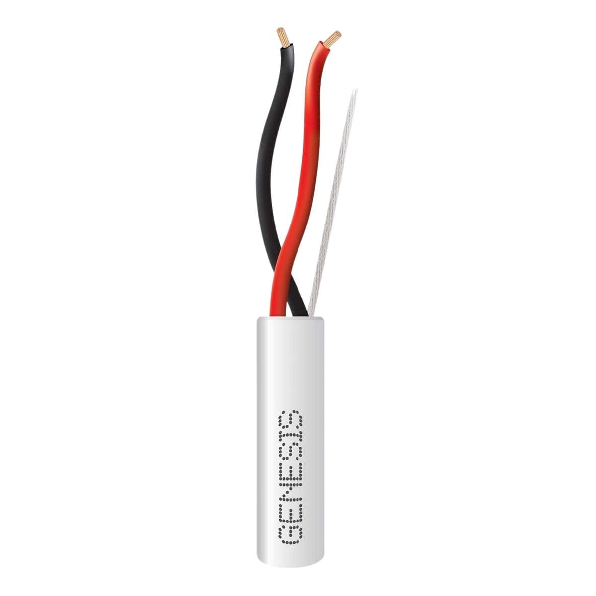 Bobina de 305 Metros (1000 Pies) de Cable 2 x 18 AWG / Riser / Blanco / Para Aplicaciones en Alarmas de Intrusi�n, Control de Acceso, Interfonos, TV Porteros, Automatizaci�n, Audio y Voceo.