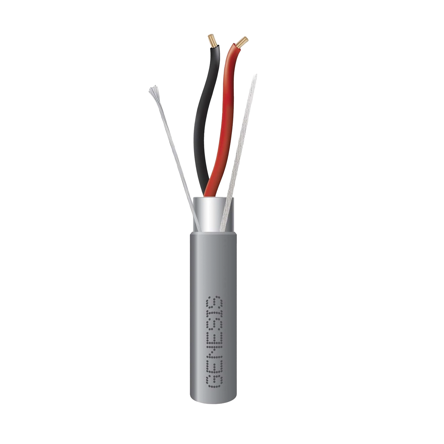 Carrete de 305 Metros (1000 Pies) de Cable / 2 x 16 AWG / Riser / Blindado / Tipo CMR-CL3R-FPLR-FT4 / Color Gris / Aplicaciones de Alarmas de Intrusi�n/Control de Acceso/ Automatizaci�n / Interfonos y Tv Porteros