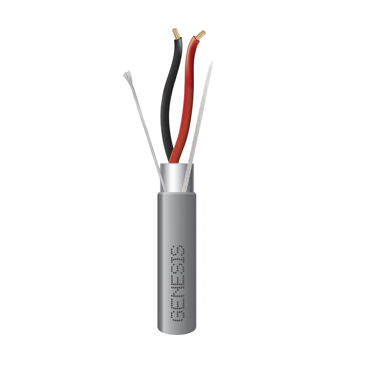 Carrete de 305 Metros (1000 Pies) de Cable / 2 x 16 AWG / Riser / Blindado / Tipo CMR-CL3R-FPLR-FT4 / Color Gris / Aplicaciones de Alarmas de Intrusi�n/Control de Acceso/ Automatizaci�n / Interfonos y Tv Porteros