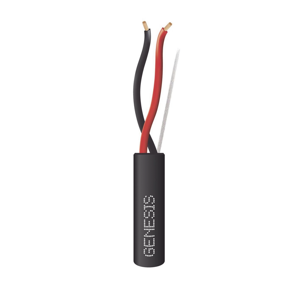 Carrete de Cable 305 Metros (1000 Pies) / 2 x 14 AWG Tipo FPL / Cable Direct Burial / Color Negro / Para Uso en Intemperie / Uso en Aplicaciones en Sistemas de Detecci�n de Incendio y Sistemas de Evacuaci�n