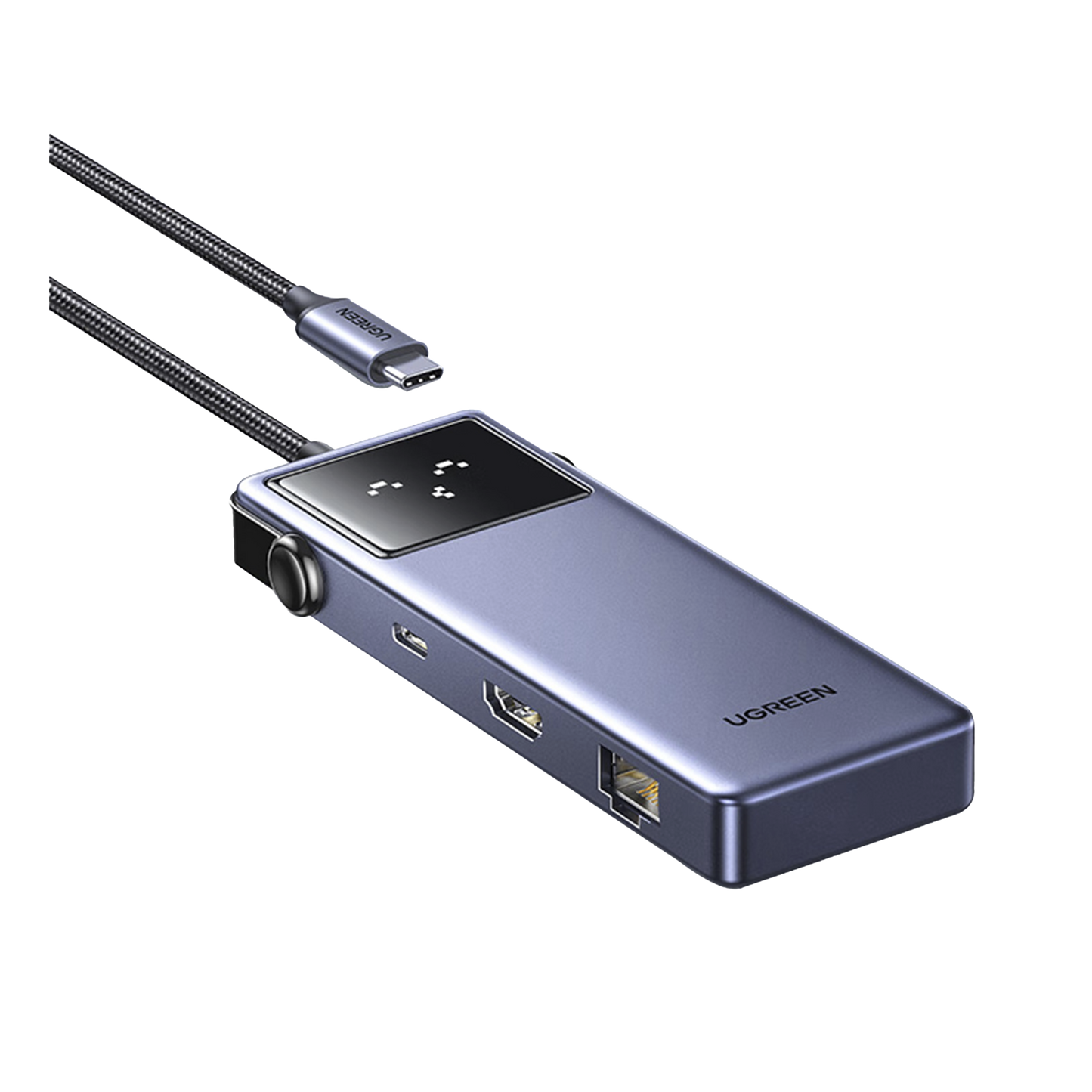 Hub USB-C 7 en 1 / USB-C a HDMI 4K 60Hz / 2x USB-A 3.0 + USB-C 3.0 + USB-A 2.0 / Gigabit Ethernet / PD 100W / Cable 20 cm (7.9 in)