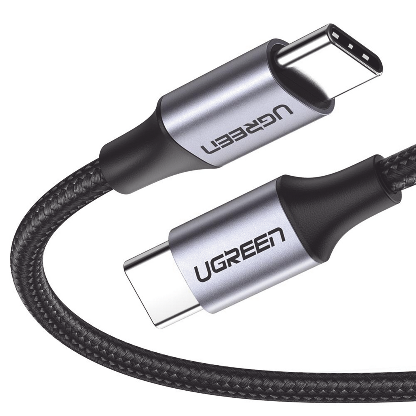 Cable USB-C a USB-C | 1 Metro (3.28 Pies) | Transferencia de Datos de 480 Mbps | Carga R�pida de Hasta 60W | QC 4.0/3.0/2.0 | PD3.0 | FPC | AFC | Protecci�n Integrada | Caja de Aluminio | Nylon Trenzado | Color Negro