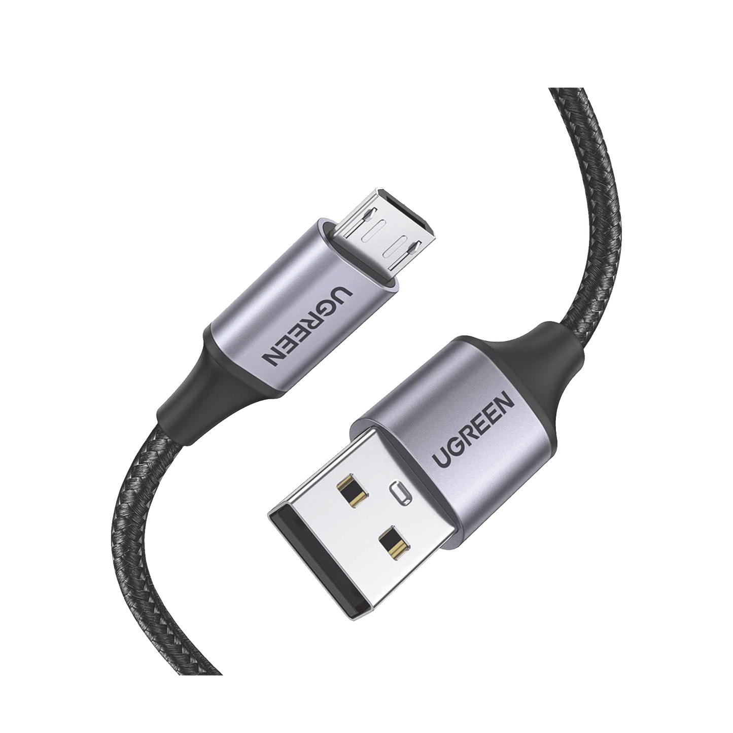 Cable USB-A a Micro USB | 1 Metro (3.28 Pies) | Carga R�pida | QC 3.0/2.0 | FPC | AFC | Transferencia de Datos de 480 Mbps | Recarga hasta 18W | Protecci�n Integrada | Caja de Aluminio | Nylon Trenzado | Color Negro