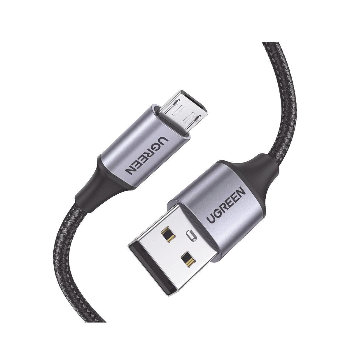 Cable USB-A a Micro USB | 1 Metro (3.28 Pies) | Carga R�pida | QC 3.0/2.0 | FPC | AFC | Transferencia de Datos de 480 Mbps | Recarga hasta 18W | Protecci�n Integrada | Caja de Aluminio | Nylon Trenzado | Color Negro
