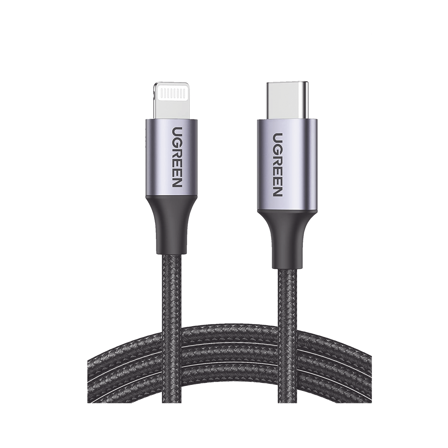 Cable USB-C a Lightning | 1 Metro (3.28 Pies) | Certificado MFi | Carga R�pida 60W | 480 Mbps | Conector C94 | Adecuado para iPhone, iPad y iPod | Protecci�n Integrada | Caja de Aluminio | Nylon Trenzado | Color Negro