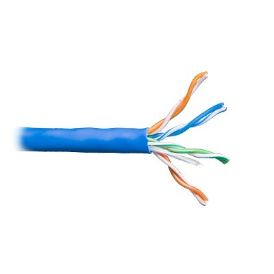 Bobina de Cable de 305 Metros (1000 Pies) / UTP Cat6 Riser / Color Azul / UL, CMR, Probado a 350 MHz / Para Aplicaciones de CCTV, Redes de Datos IP Megapixel / Control RS485