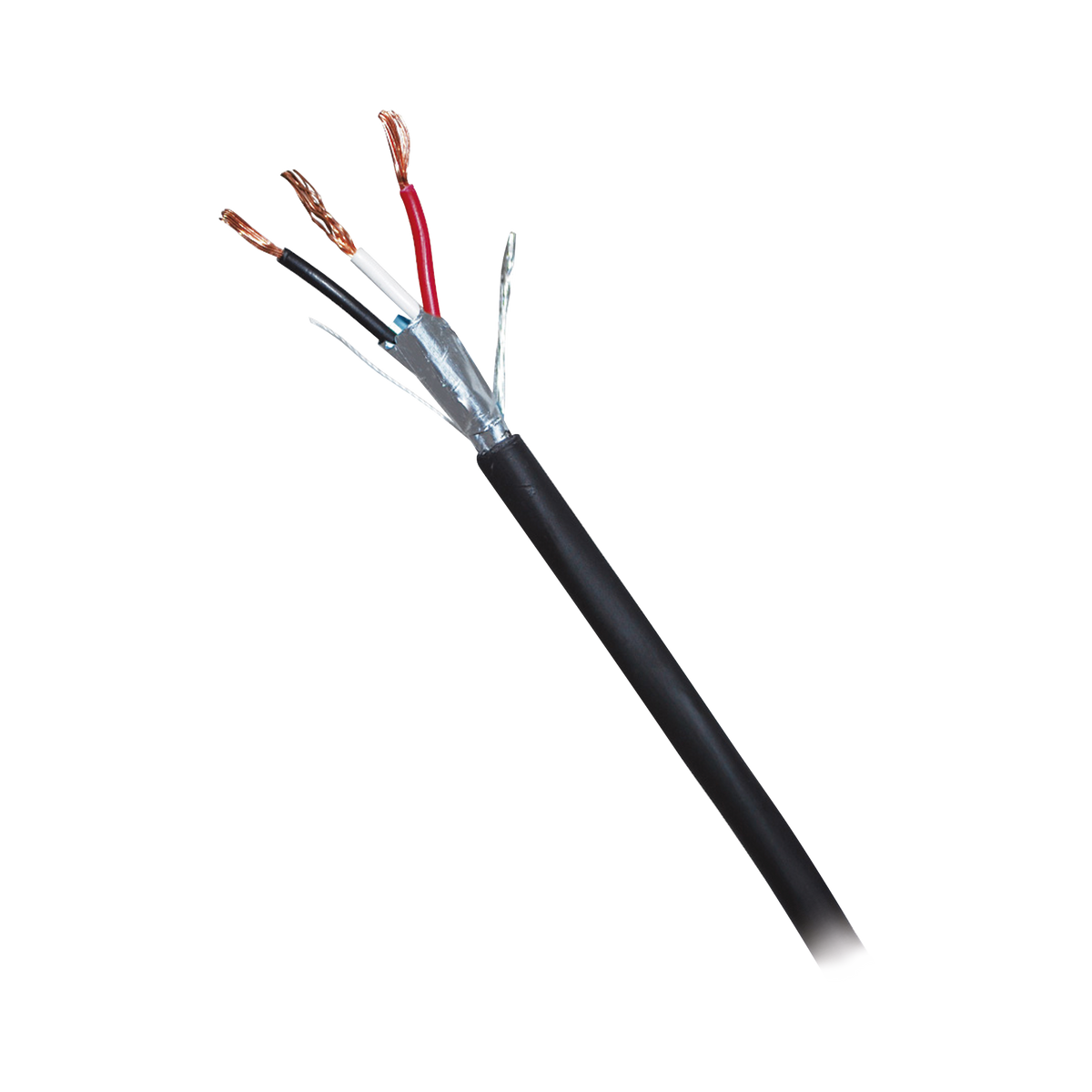 Caja de 305 Metros (1000 Pies) de Cable Blindado de 3 x 18 AWG Blindado Negro