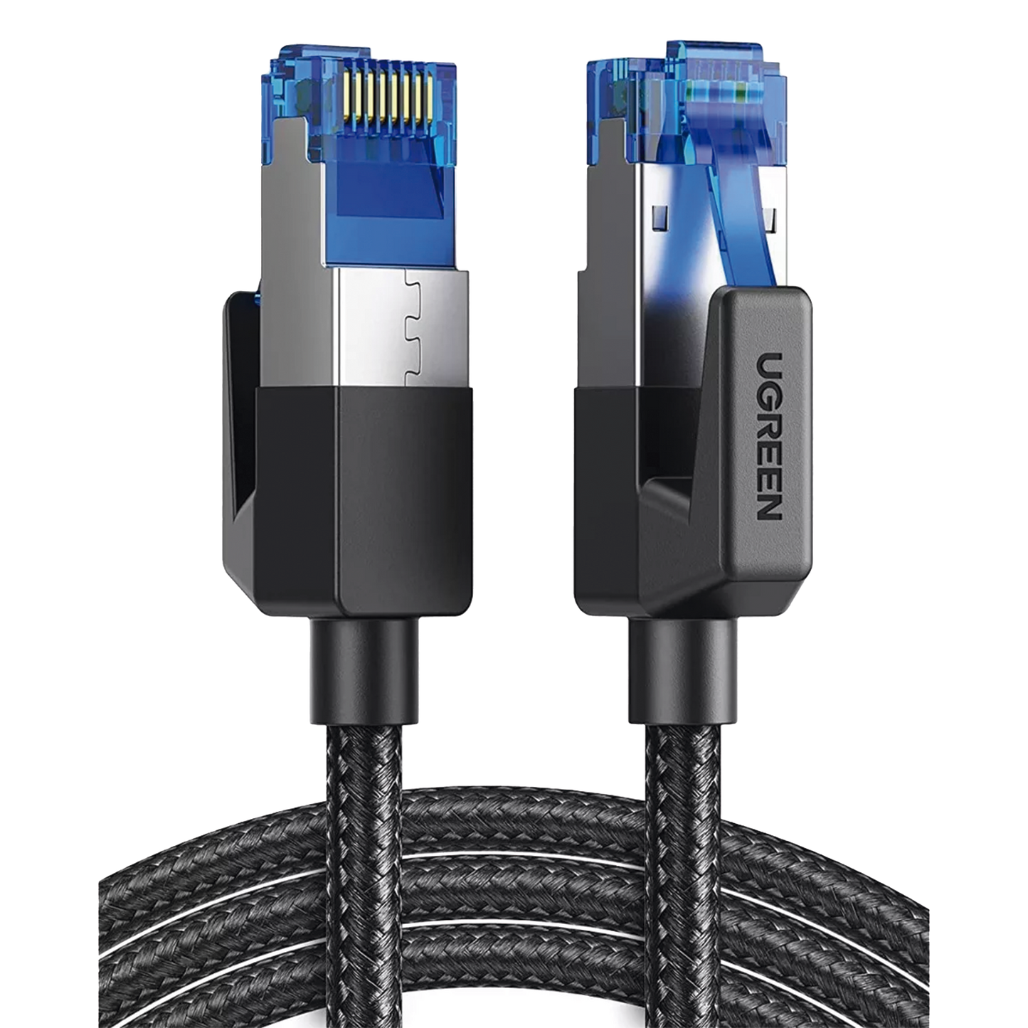 Cable Ethernet Cat8 CLASS F/FTP Redondo con Malla de Nylon 2 Metros (6.56 Pies)