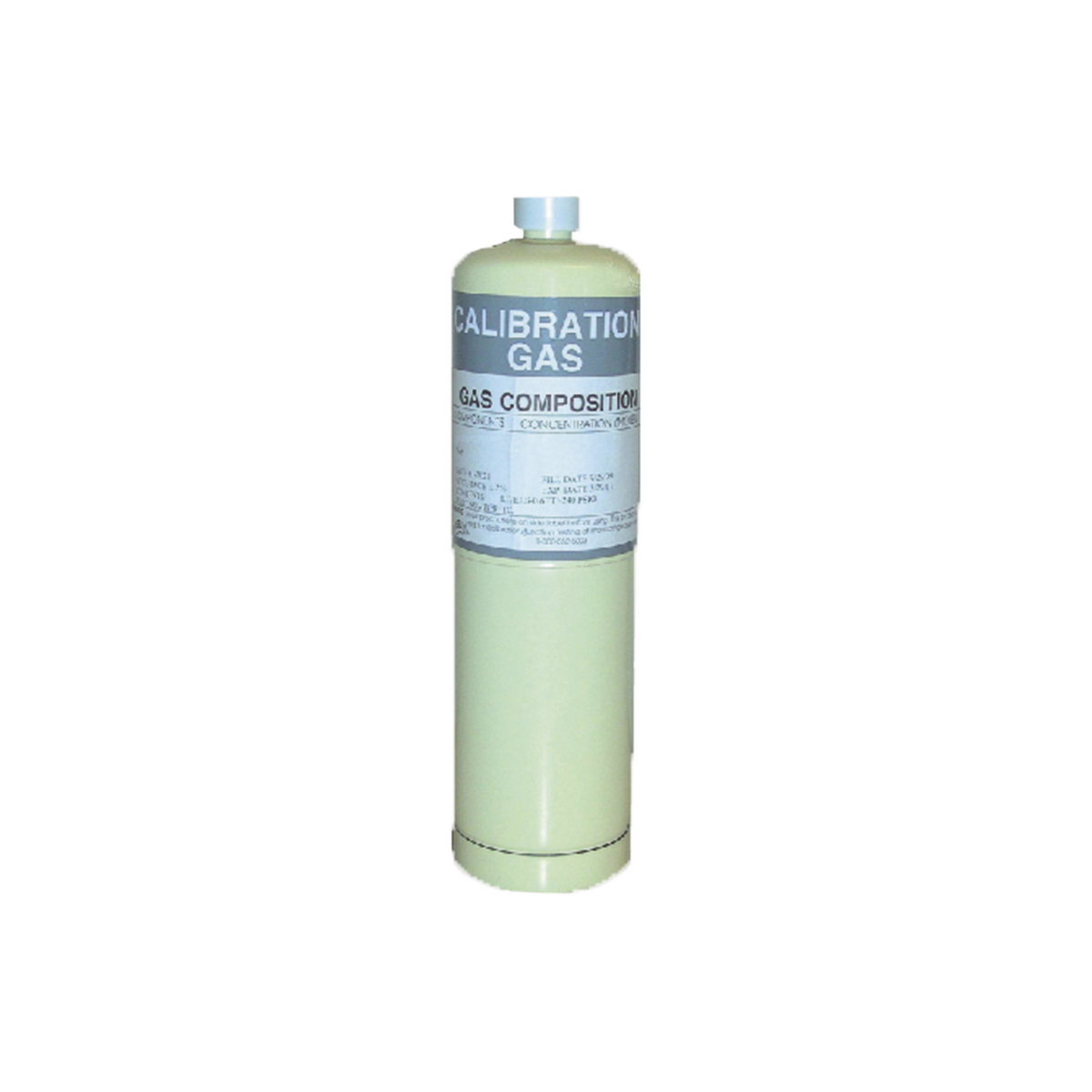 Cilindro Para Calibración de Detectores de Gas Hidrogeno H2 34L a 20% LEL MACURCO