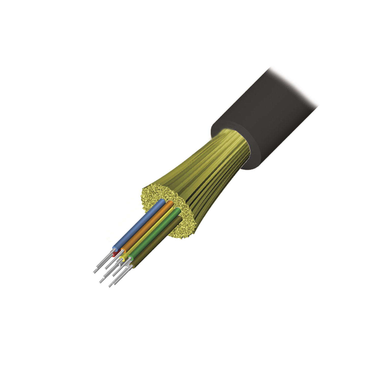 Cable de Fibra �ptica de 12 Hilos, Interior/Exterior, Tight Buffer, No Conductiva (Diel�ctrica), Riser, Multimodo OM3 50/125 Optimizada, 1 Metro (3.28 Pies)