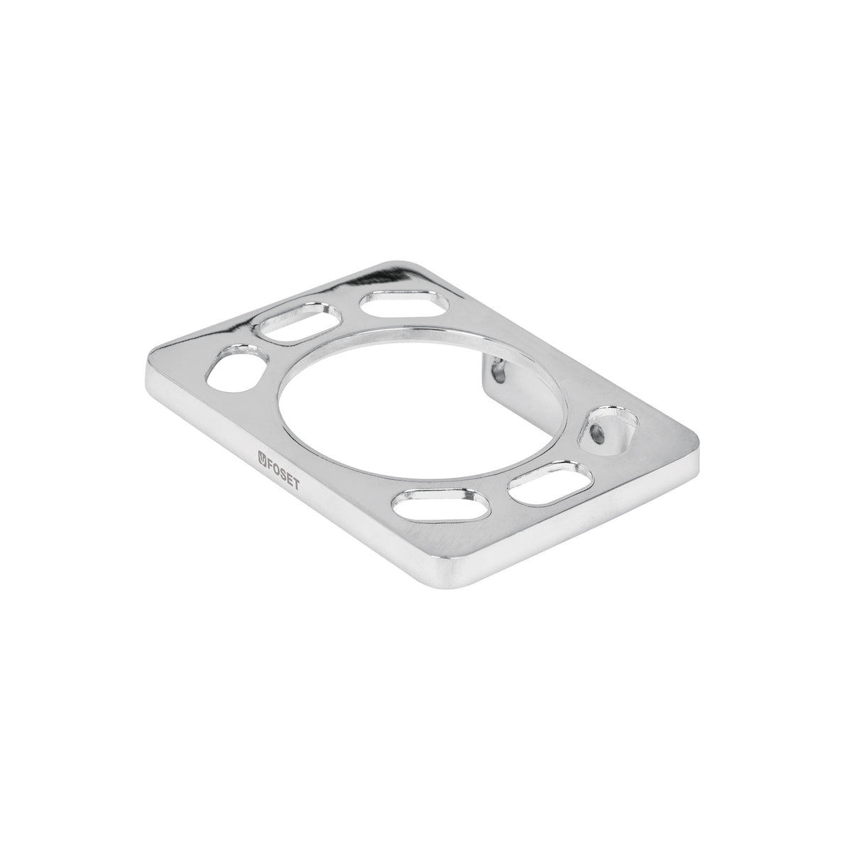 Portavaso cepillero, metálico, cromo, BASIC