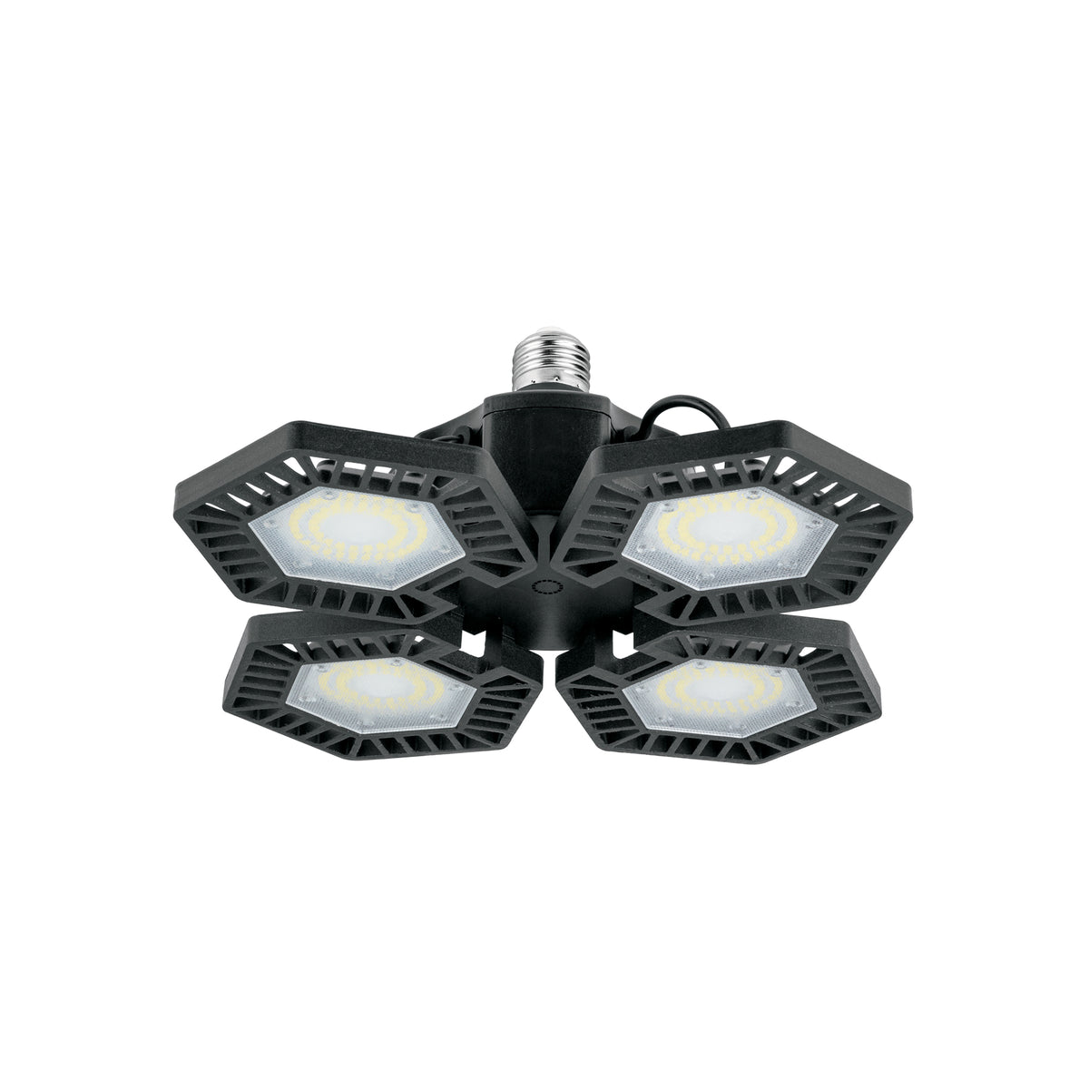 Luminario de LED 100 W, aluminio con 4 paneles abatibles