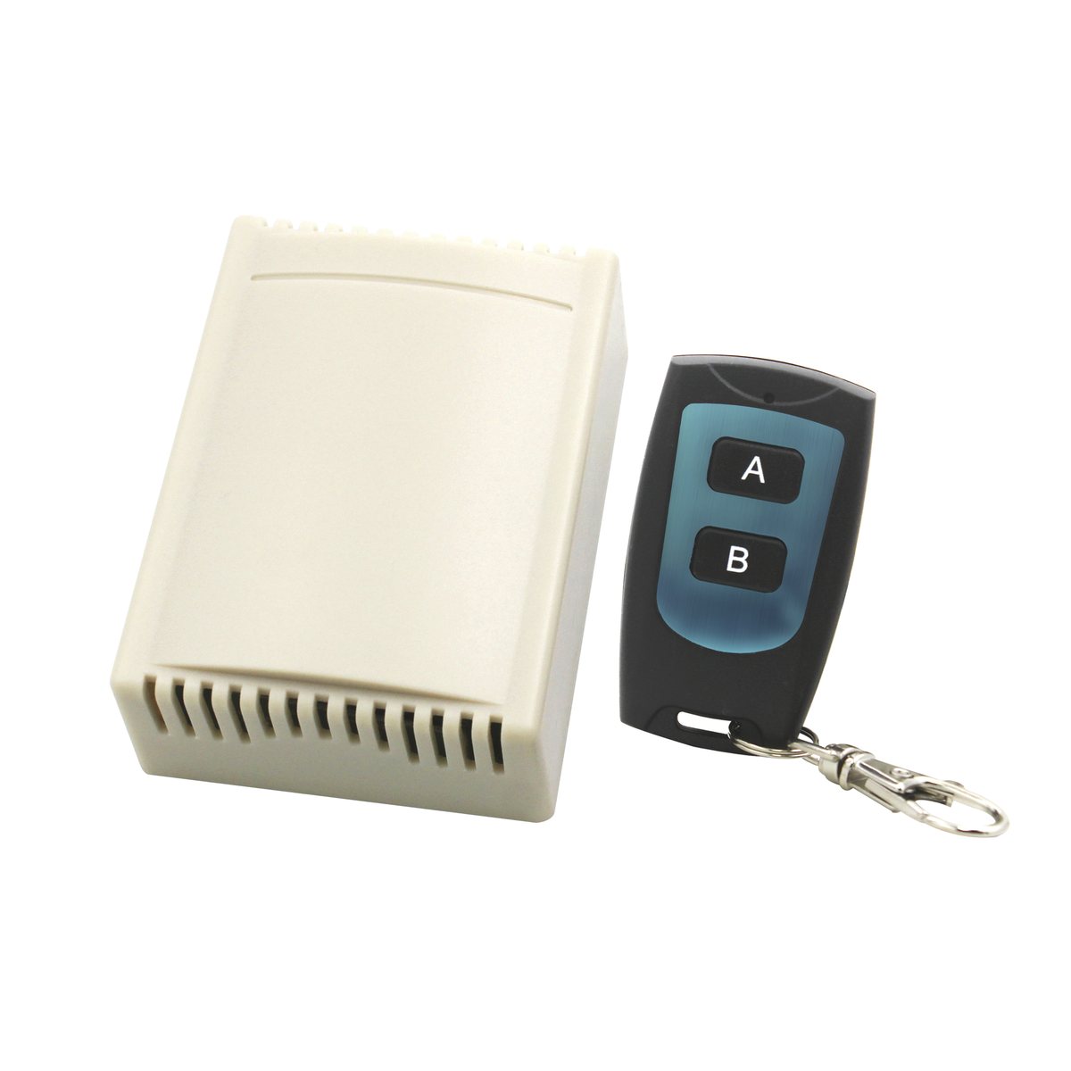 Receptor de 2 Canales con Control Remoto / Soporta 40 Transmisores
