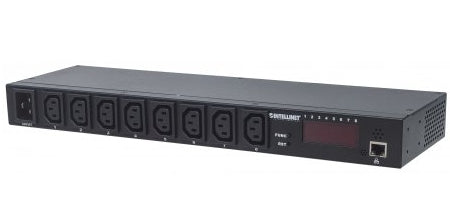 Barra Multicontactos INTELLINET 8 salidas para montaje en rack de 19" - Vista 4