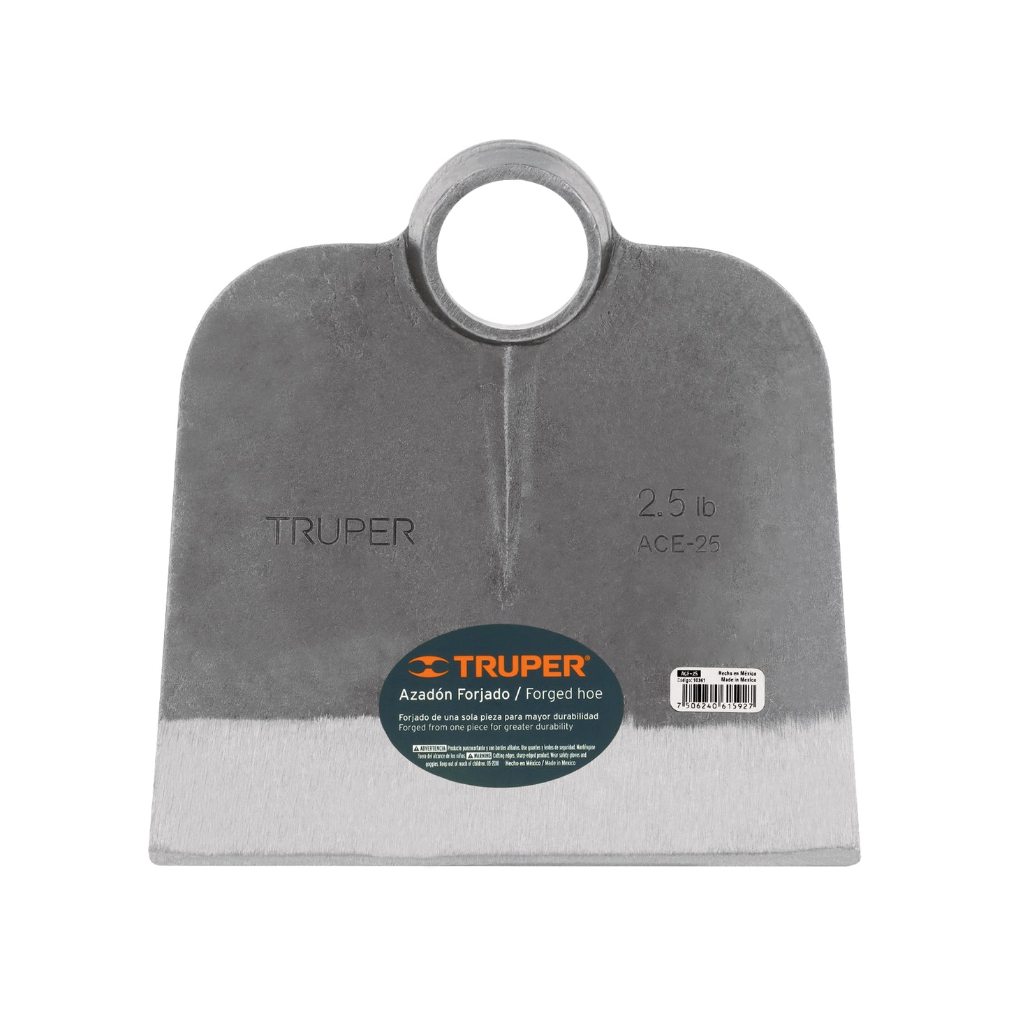 Azadón Centroamericano 2.5 lb, sin mango, TRUPER