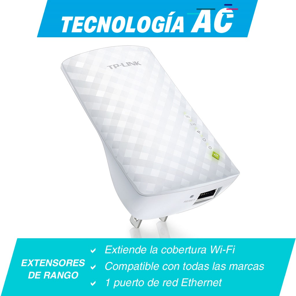 Extensor de Rango Dual Band TP-LINK RE200 - Vista 2
