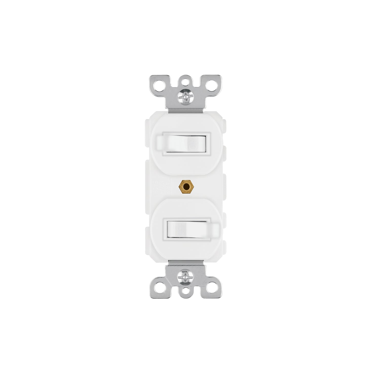 Interruptor dúplex de palanca, Standard, blanco, Volteck