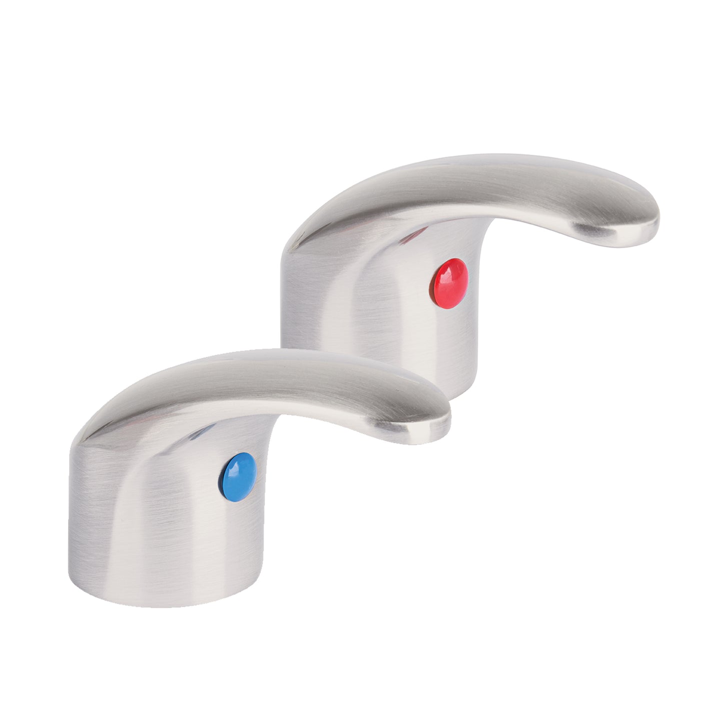 Juego de manerales tipo palanca p/lav-fregadero, satín,Aqua