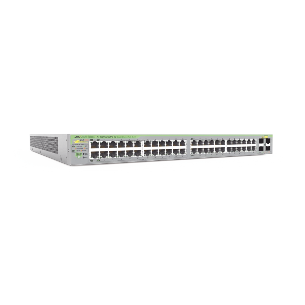 Gigabit webSmart switch, 48 Puertos Totales, 24c/PoE+ 10/100/1000T, 4 Puertos SFP
