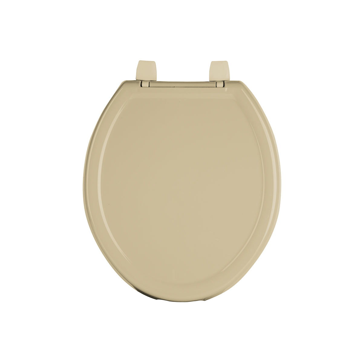 Asiento redondo ligero con tapa para WC, beige, FOSET BASIC