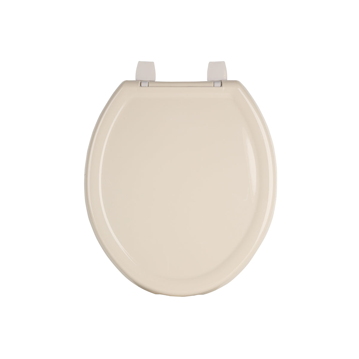 Asiento redondo ligero con tapa para WC, hueso, FOSET BASIC