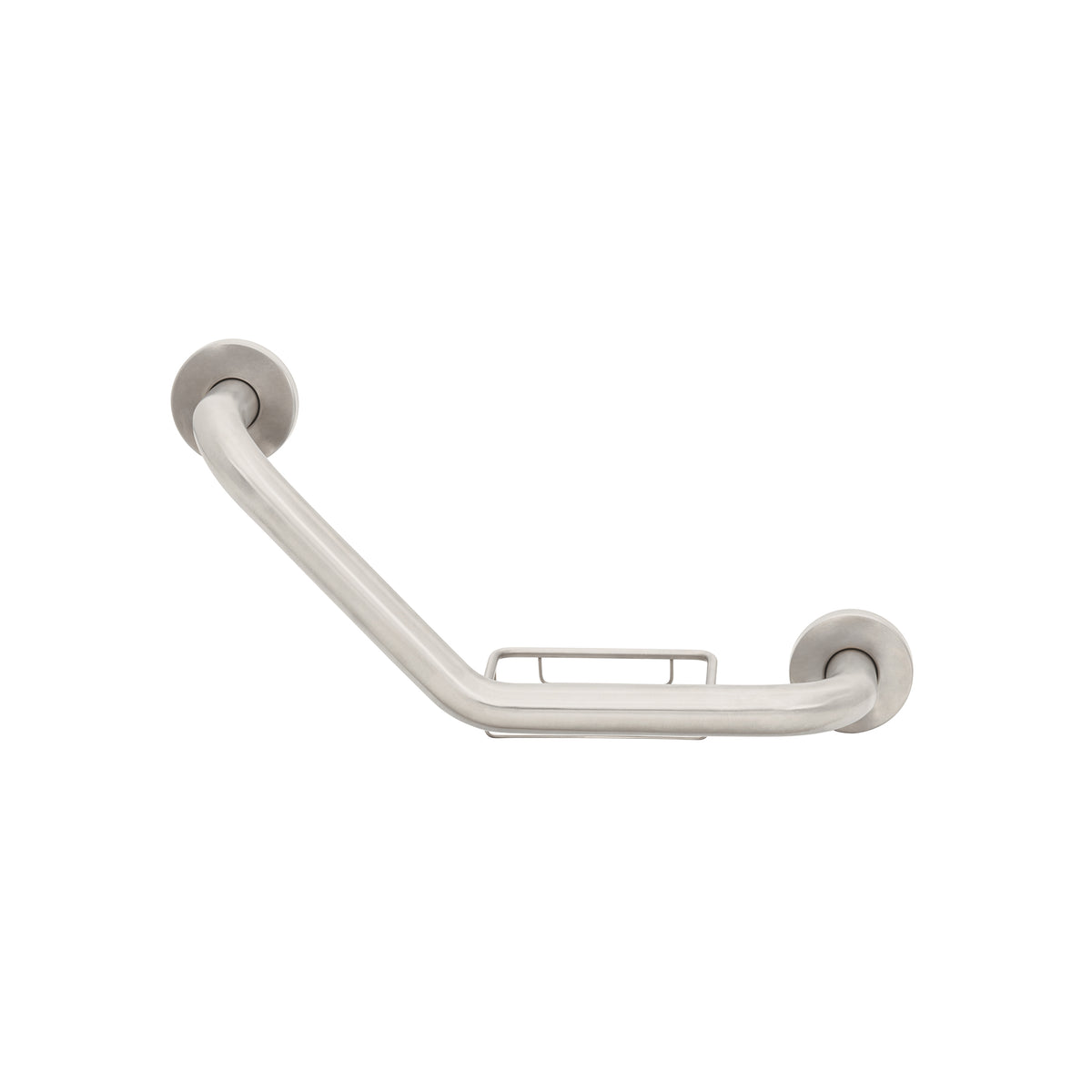 Barra angular con jabonera, acero inox, 1-1/4' x 42cm, FOSET