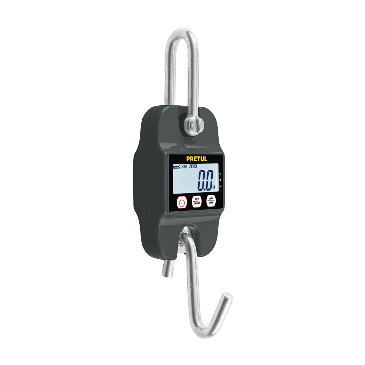 Báscula electrónica colgante, de pilas, 300 kg, PRETUL