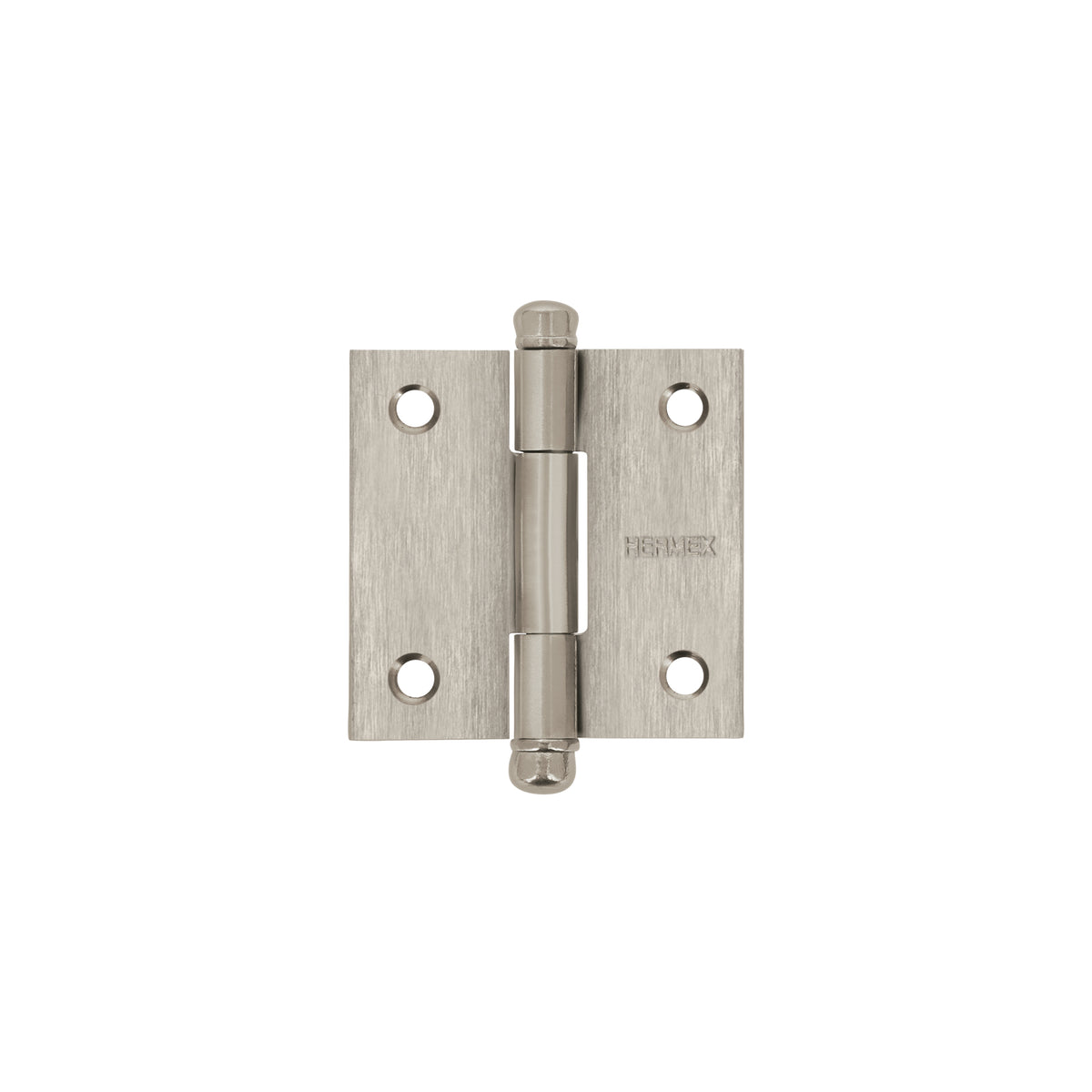 Bisagra cuadrada 2' acero inox, cabeza redonda, HERMEX