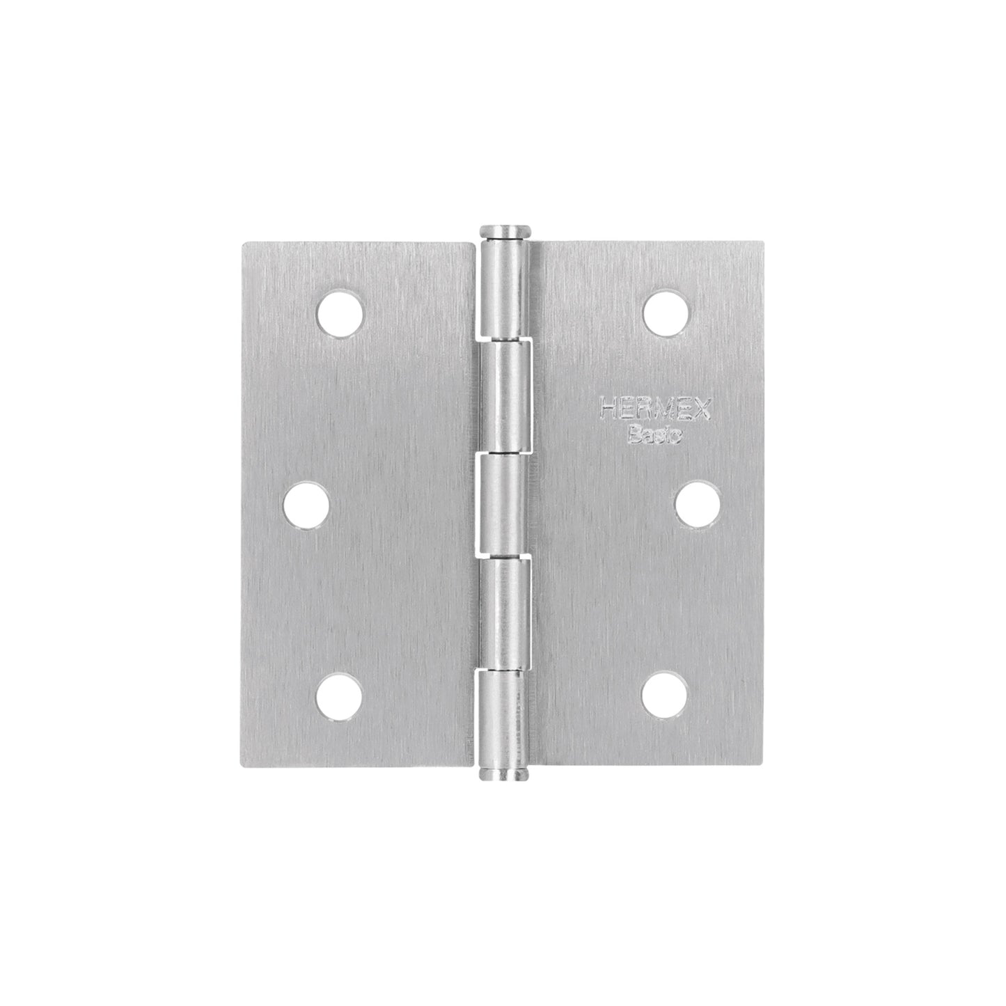 Bisagra cuadrada 2-1/2', satinado, cabeza plana, BASIC