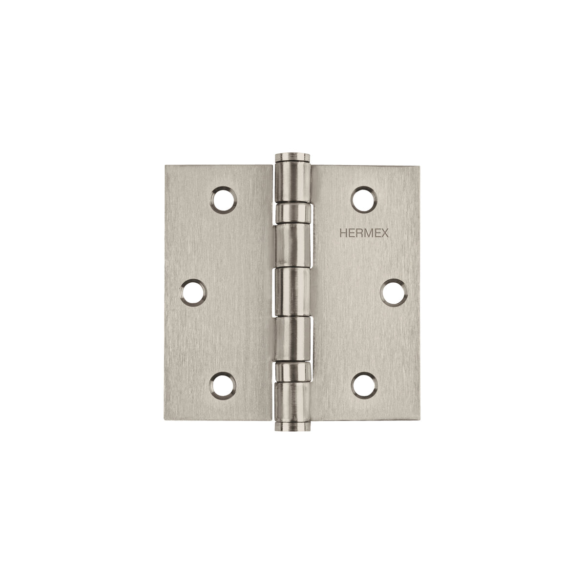 Bisagra cuadrada 3' acero inox, cabeza plana, HERMEX
