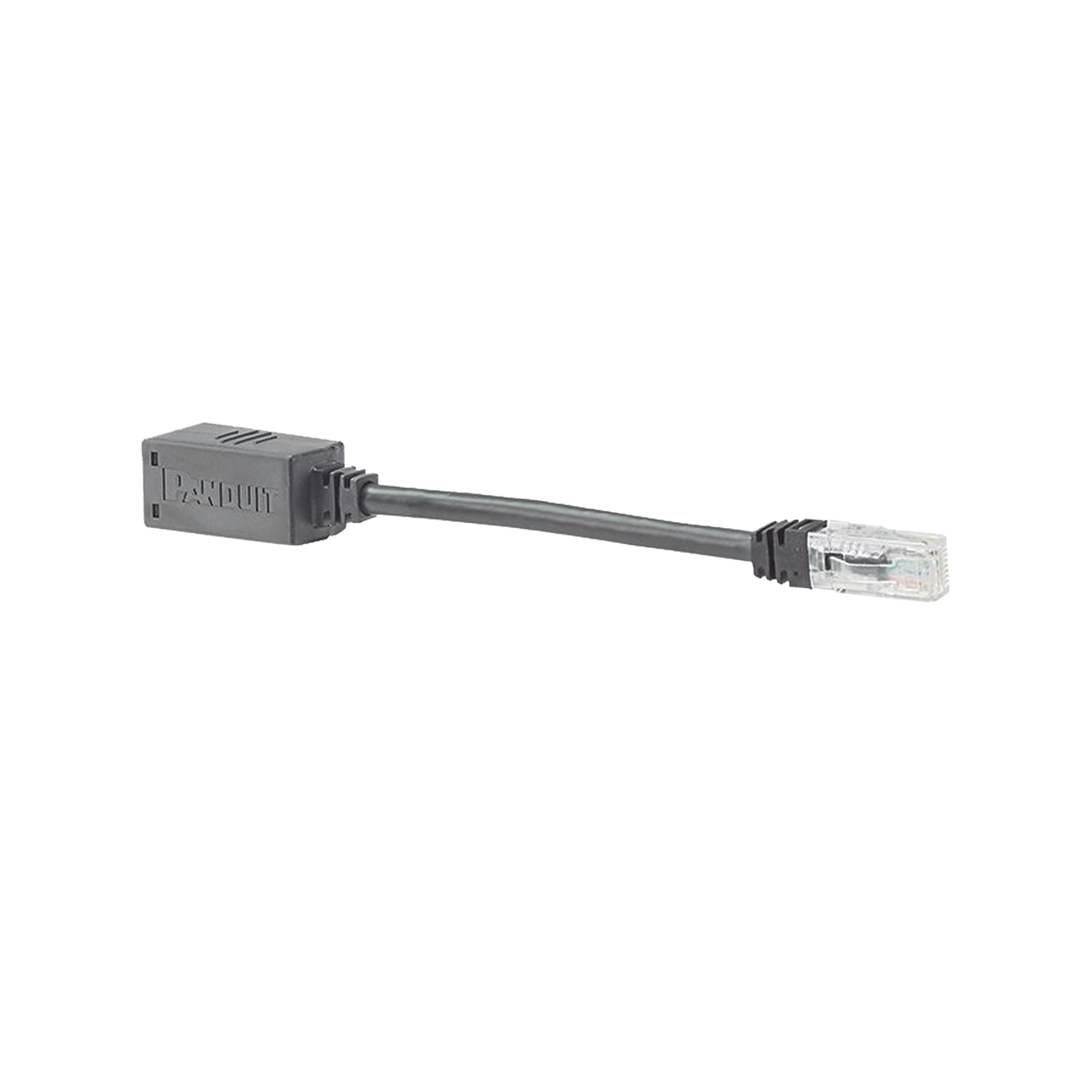 Adaptador Para Desconexi�n Accidental Segura, Jack a Plug Categor�a 6A, UTP, CM, 20.3 cm (7.99 pulgadas) de Longitud, Color Negro