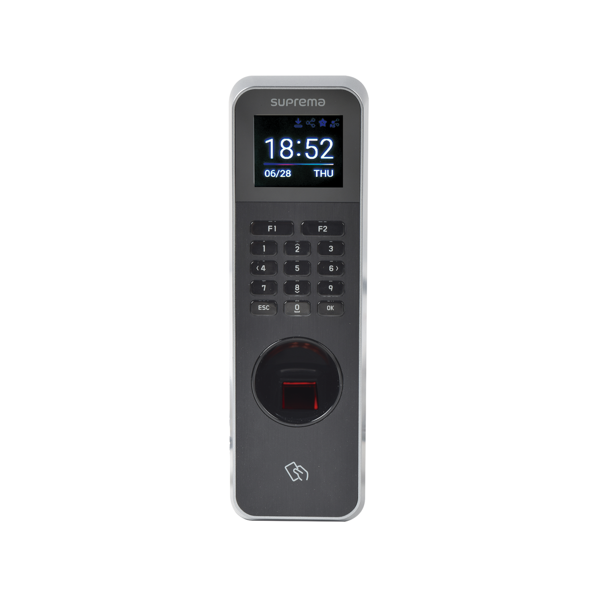 Lector de Huella IP67 Con Teclado y Lector de Tarjetas RFID(125kHz EM & 13.56MHz MIFARE, MIFAREPlus, DESFire/EV1), y BLUETOOTH, Uso para Control de Acceso y Asistencia