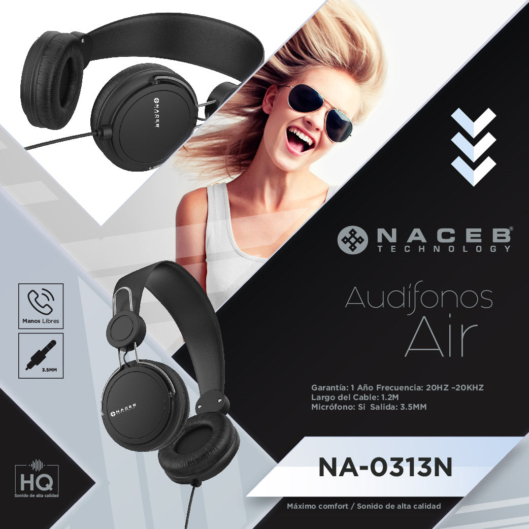 Diadema Naceb Technology NA-0313N - Vista 5
