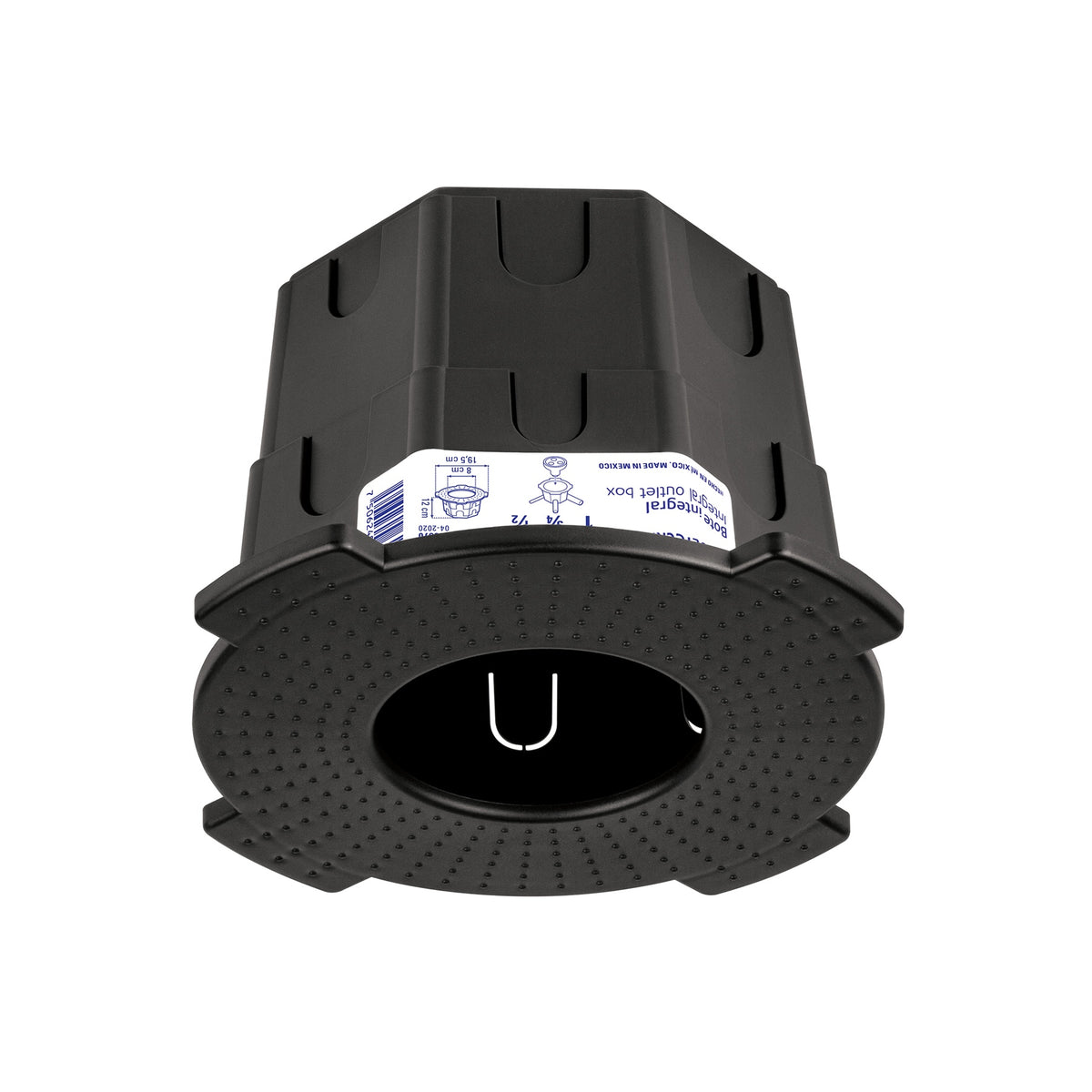 Bote integral de 12 cm, aro interno de 8 cm, Volteck