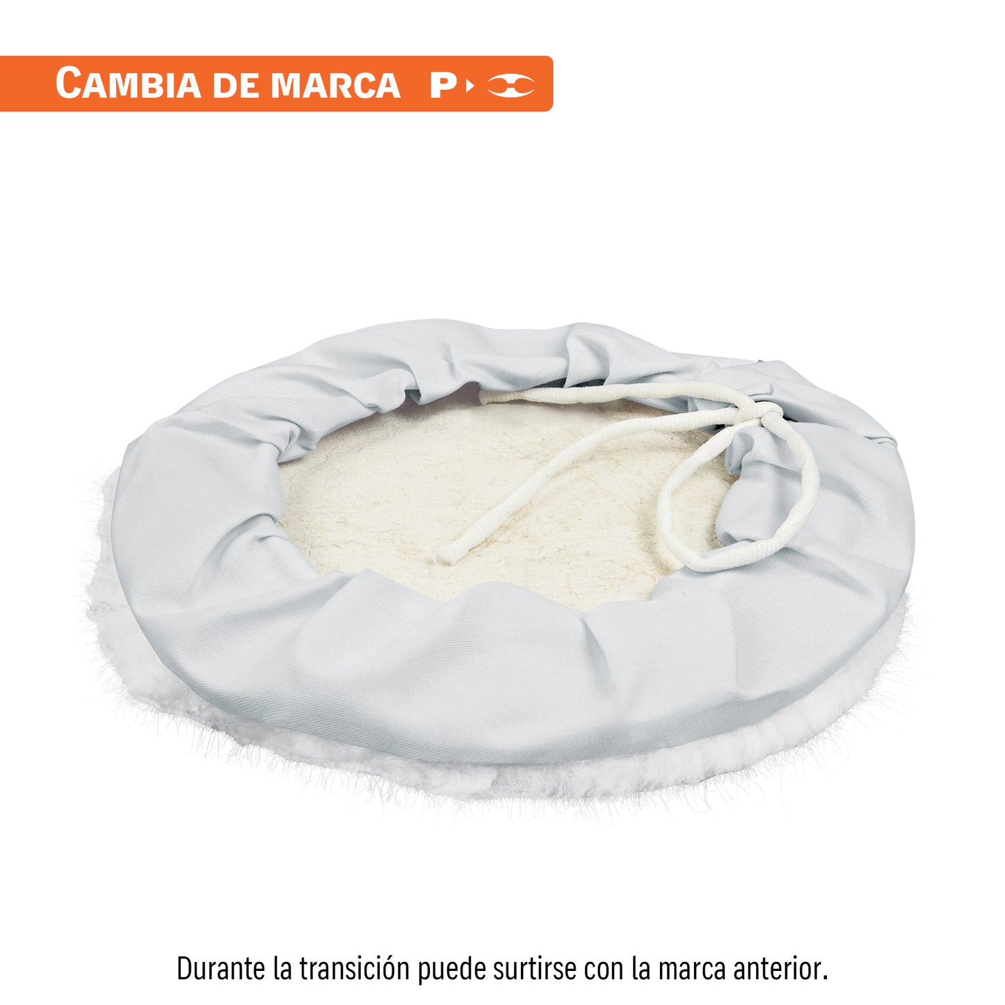 Borla p/pulir de lana de 10' con jareta, TRUPER