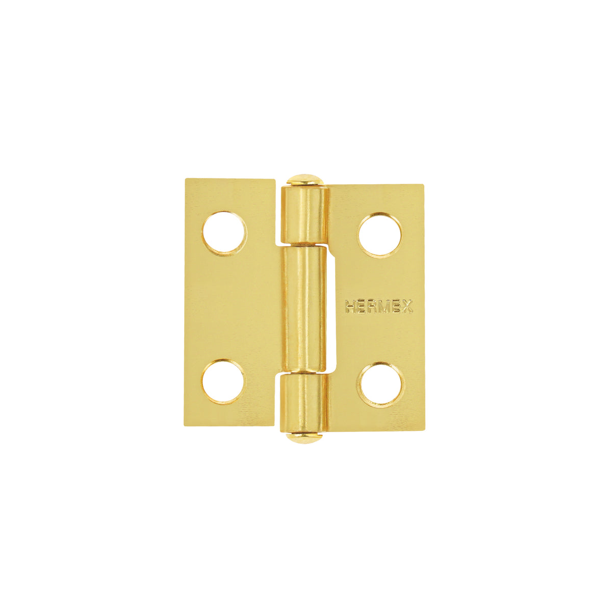 Bisagra rectangular 1' acero latonado, HERMEX