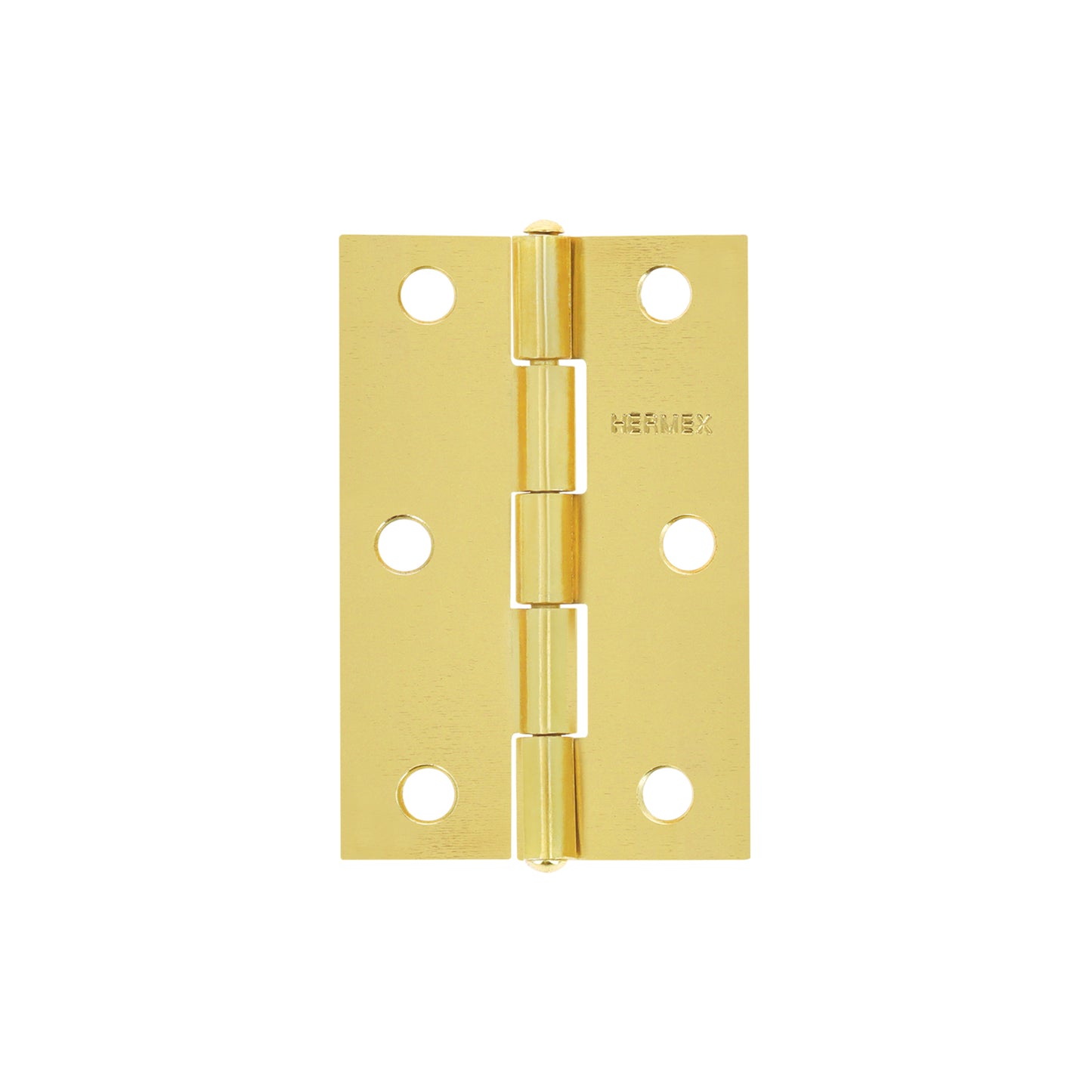 Bisagra rectangular 2-1/2' acero latonado, HERMEX