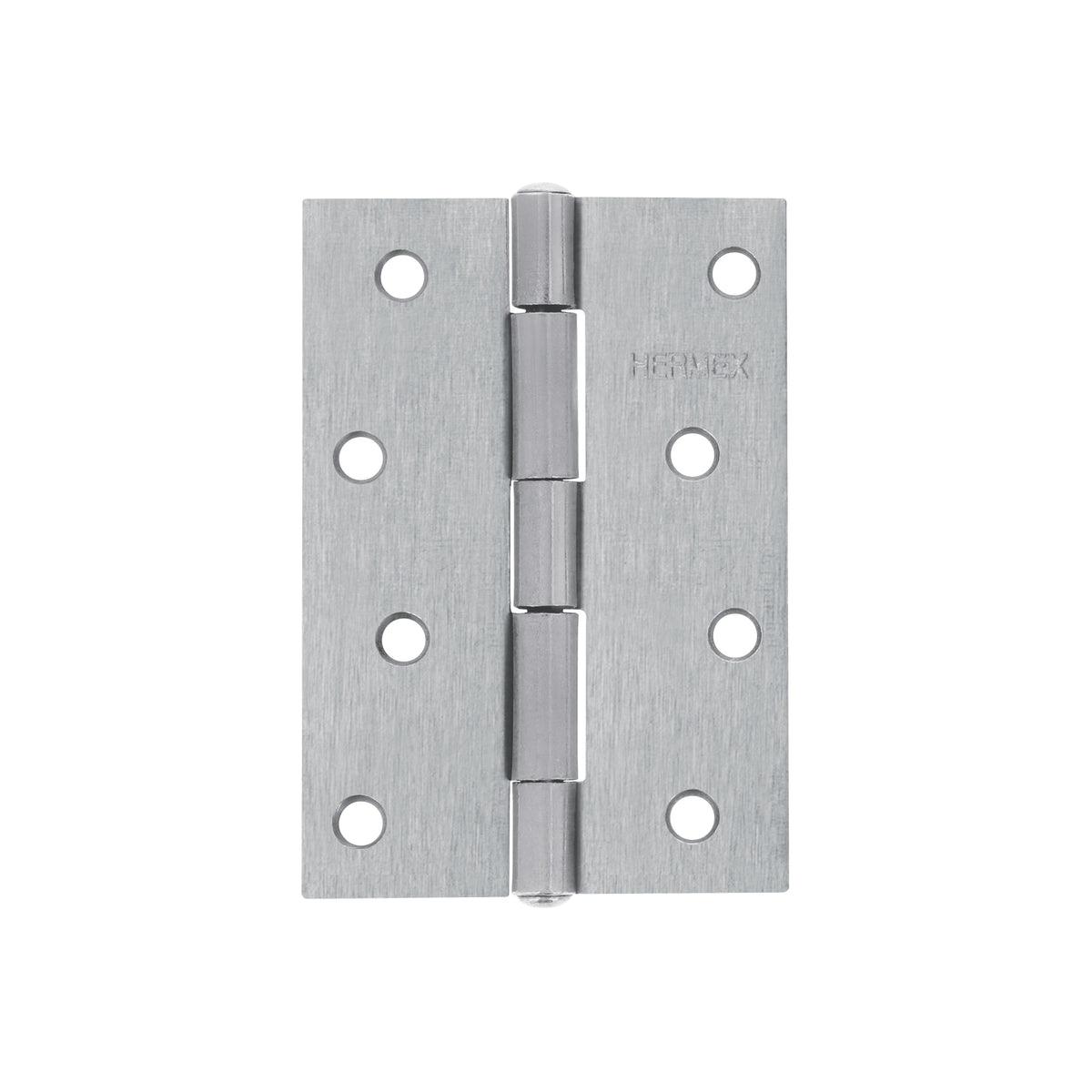 Bisagra rectangular 4' acero pulido, HERMEX