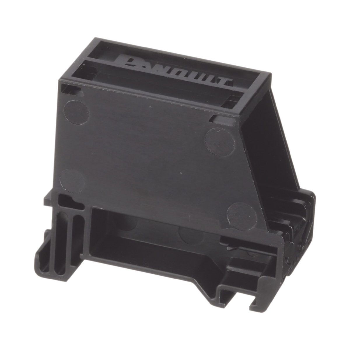 Adaptador de 1 Puerto, Para Conectores Tipo Mini-Com, Montaje en Riel Din Est�ndar de 35 mm (1.38 pulgadas), Color Negro
