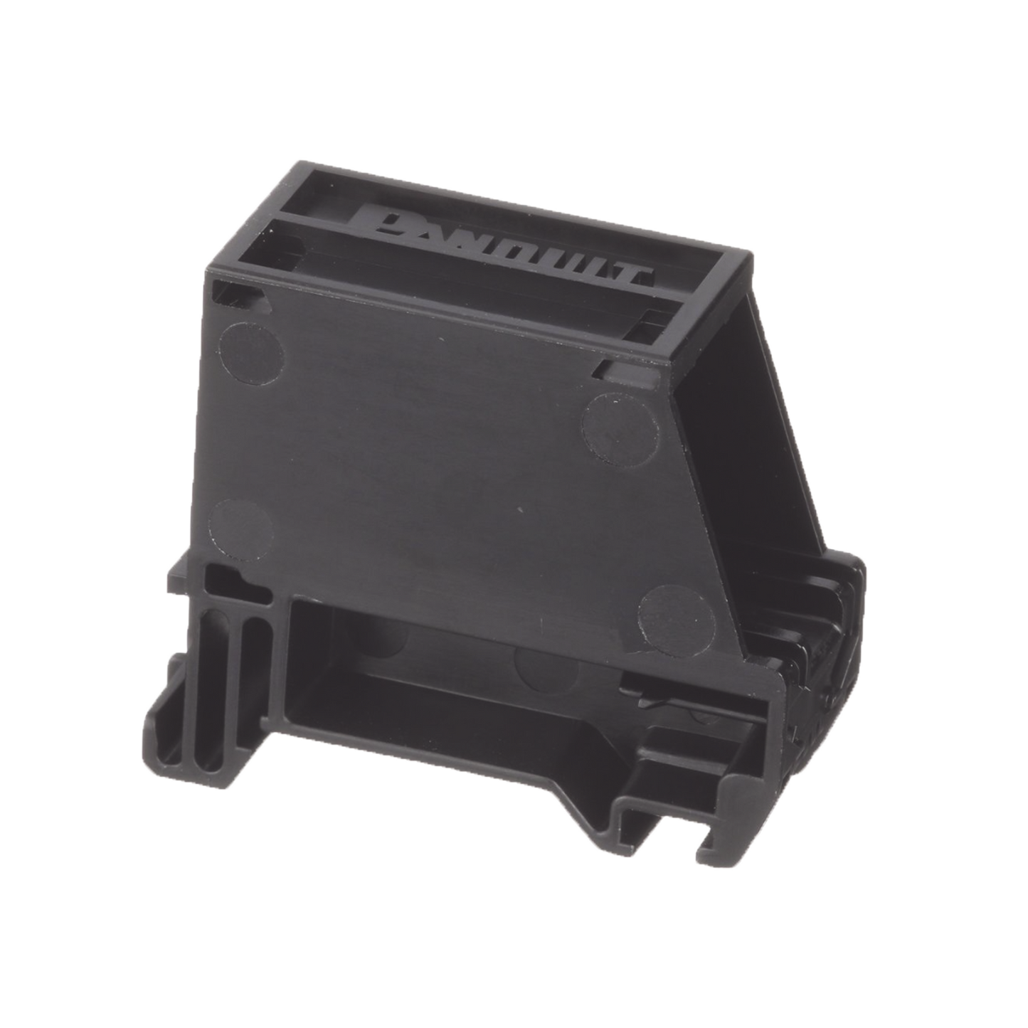 Adaptador de 1 Puerto, Para Conectores Tipo Mini-Com, Blindado, Montaje en Riel Din Est�ndar de 35 mm (1.38 Pulgadas), Color Negro
