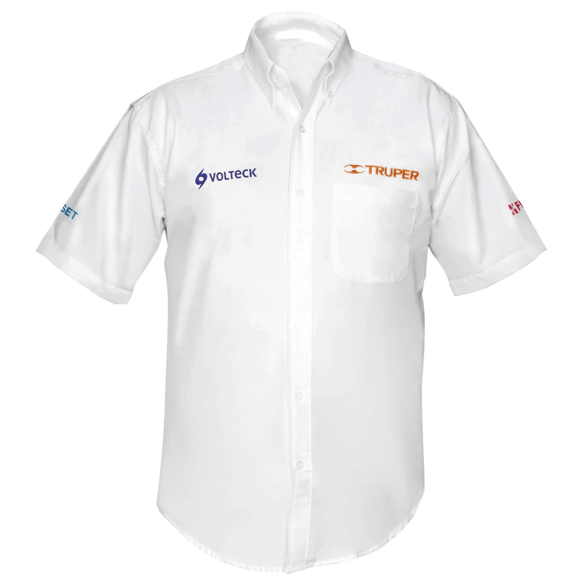 Camisa manga corta para hombre, blanca, CH, Truper