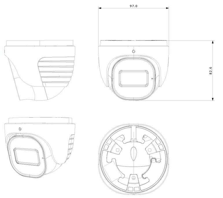 Cámara Domo IP PROVISION-ISR DH-320IPSN-28 - Vista 2