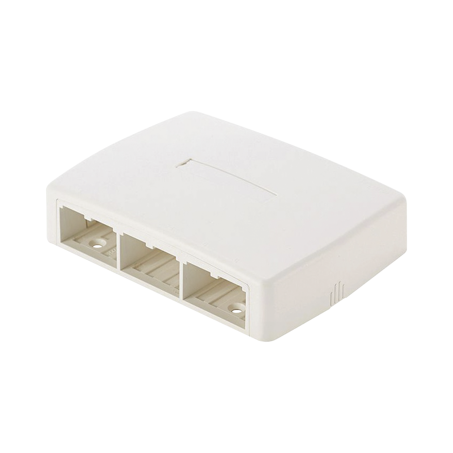 Caja de Montaje en Superficie, Para 6 M�dulos Mini-Com, Color Blanco