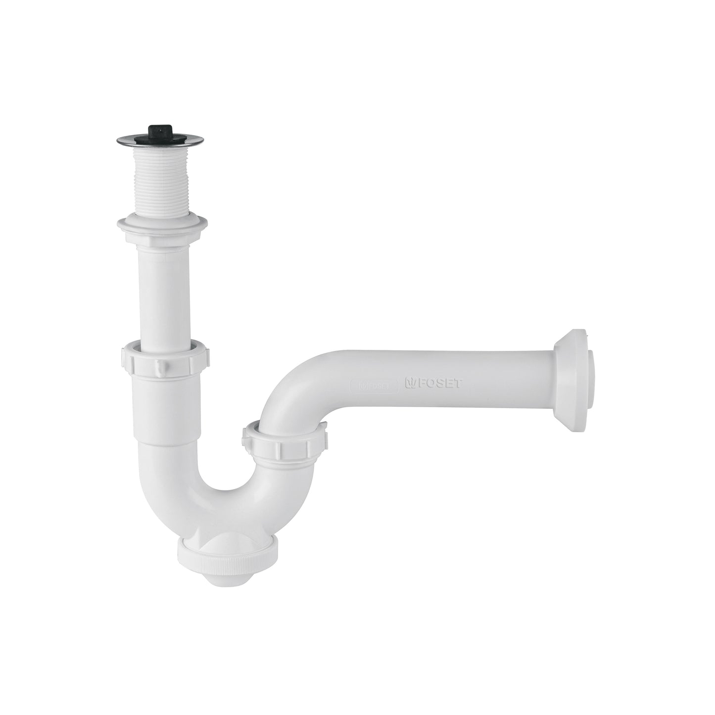 Céspol rígido 1-1/4', con contra, polipropileno, para lavabo