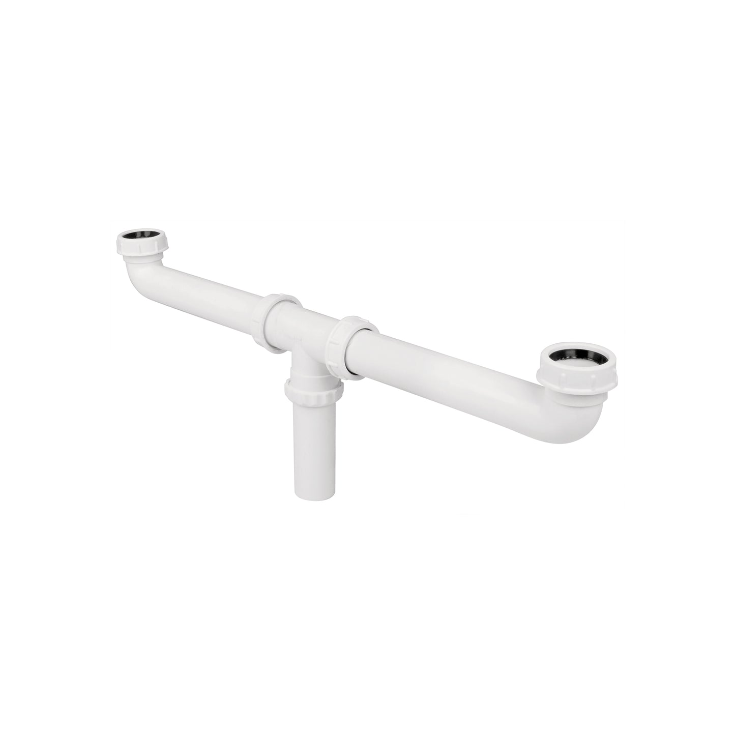 Céspol doble 1-1/2', s/contra, polipropileno, para fregadero