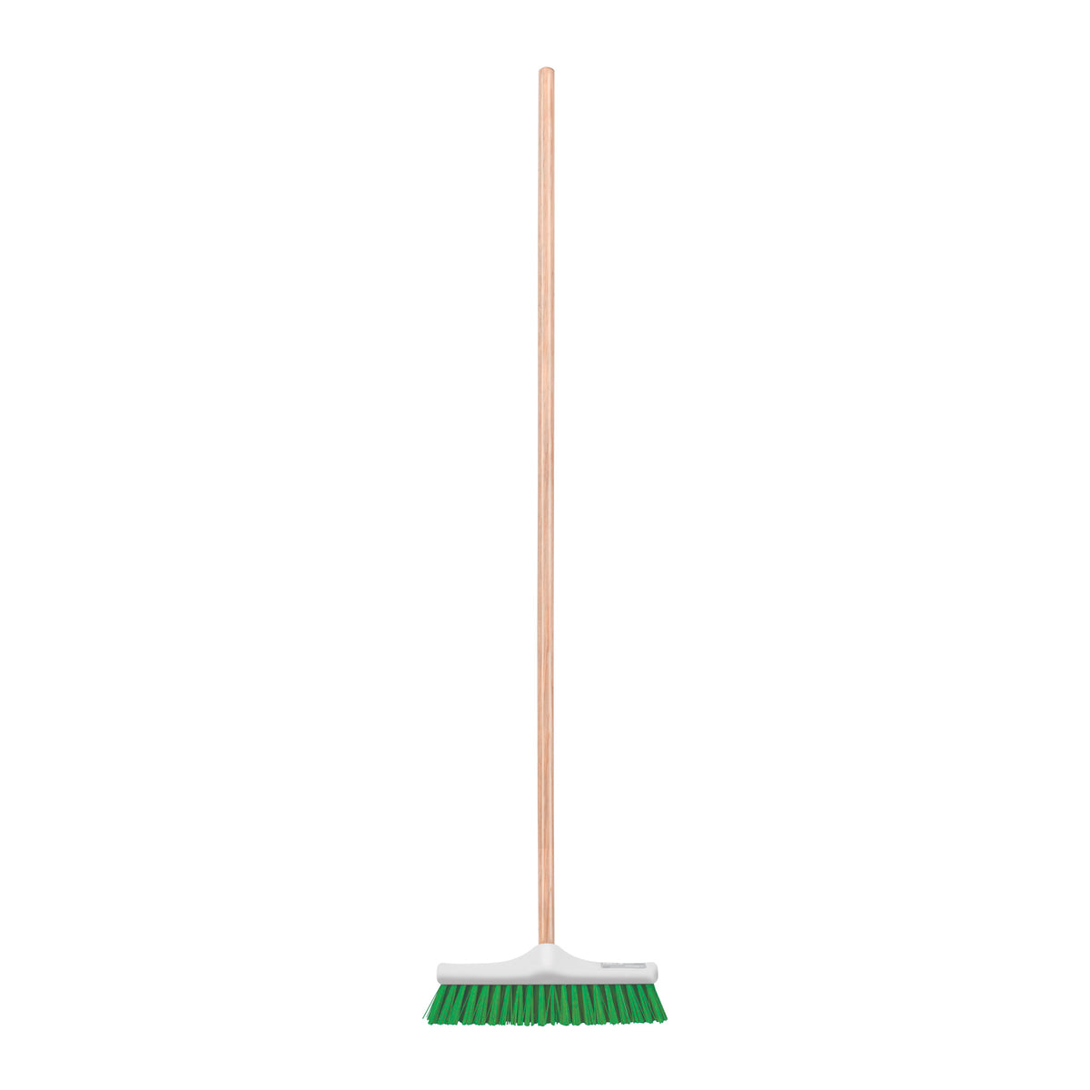 Cepillo industrial cerda rígida de 30 cm, bastón de madera