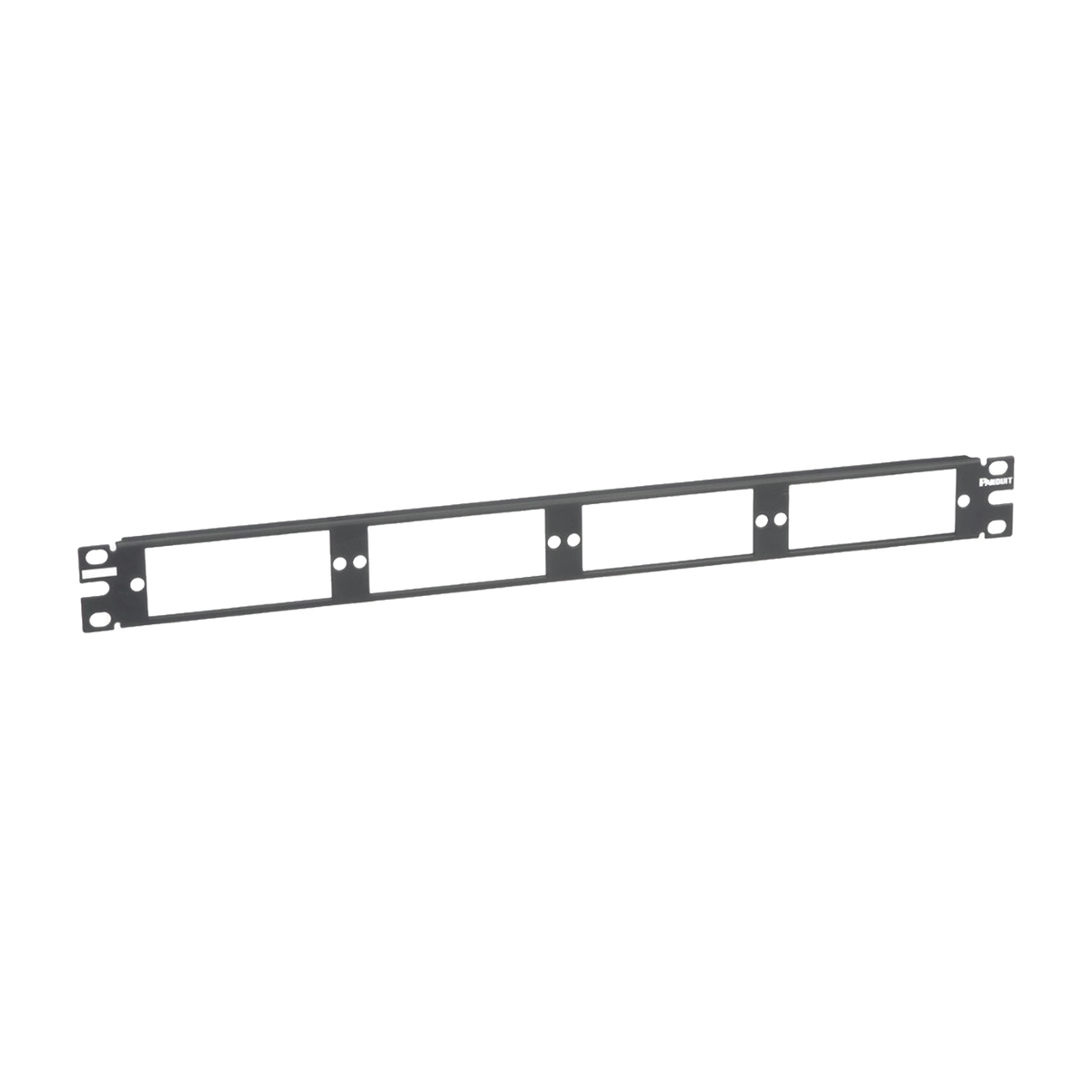 Patch Panel de Fibra �ptica, Para 4 Placas Acopladoras FAP o FMP, Color Negro, 1UR